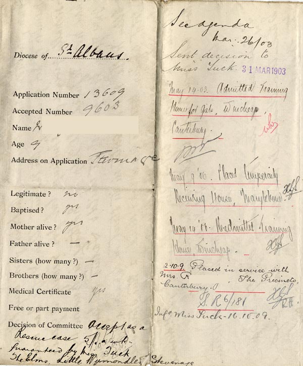 Large size image of Case 9603 1. Application to Waifs and Strays' Society  9 March 1903
 page 4