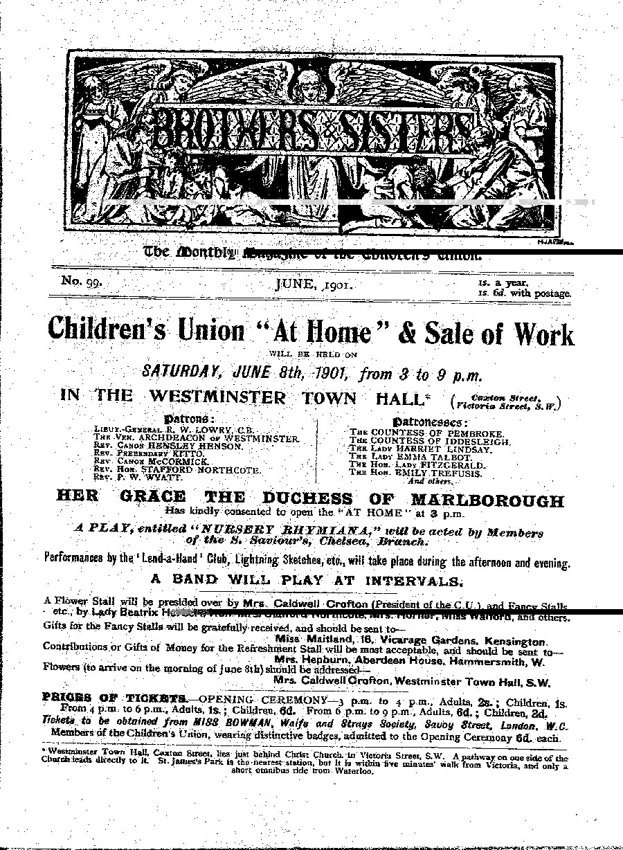 Brothers and Sisters June 1901 - page 1
