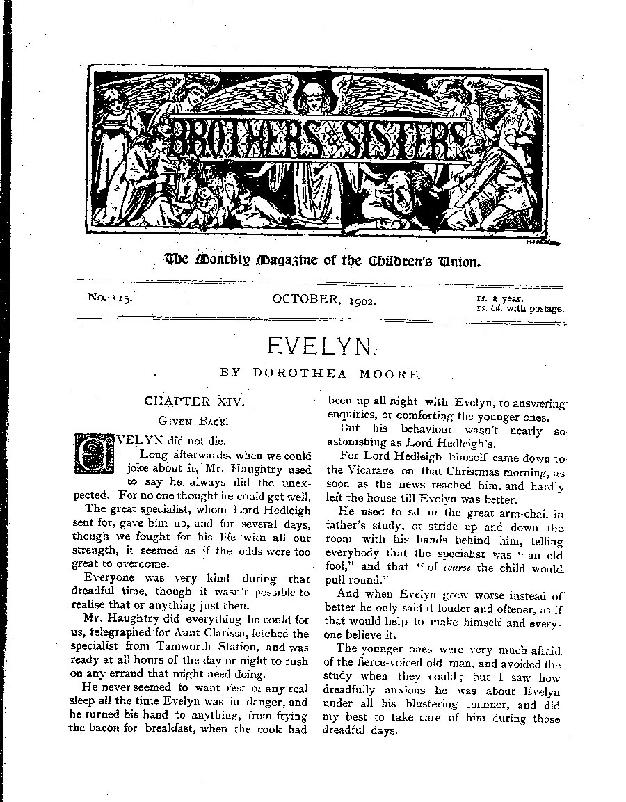 Brothers and Sisters October 1902 - page 1