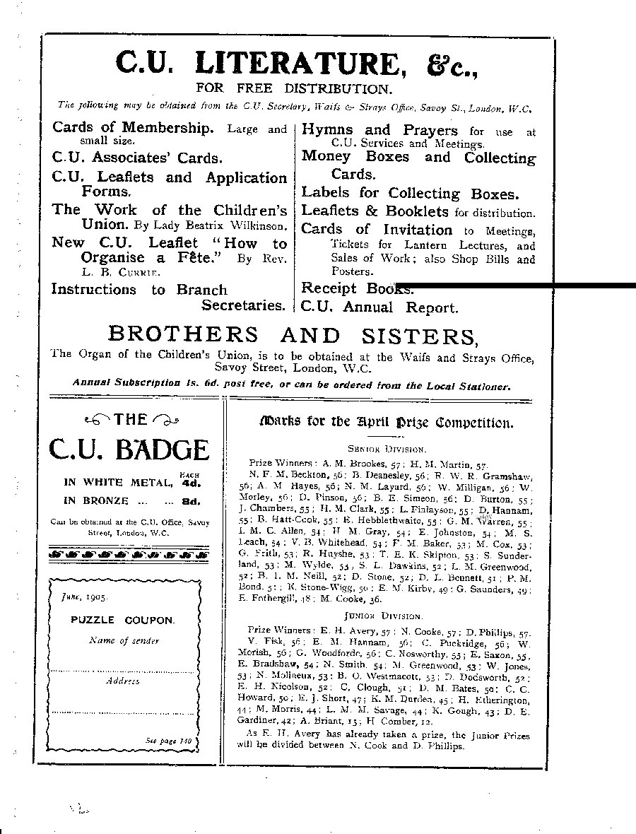 Brothers and Sisters June 1905 - page 24