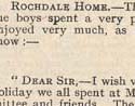Letter from Rochdale Home