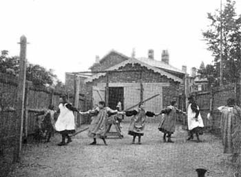 The Matron of this home encouraged the children to play in the fresh air. Gardening was a popular pastime and each child had their own little flowerbed to look after. 