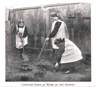 Every girl at St Nicholas' Home was given their own small flowerbed to look after.