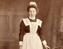 Ethel in maid's uniform